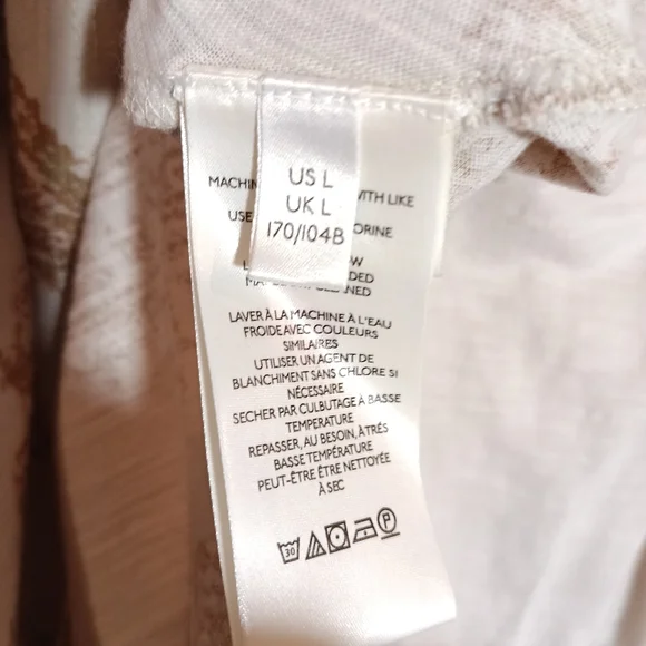 We The Free True Perfection Tee in Almond Milk Size L - Picture 7 of 9